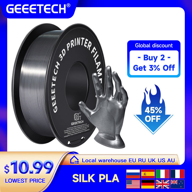 Geeetech 1kg 1.75mm Silk PLA F - 3D Printing Nylon review and price