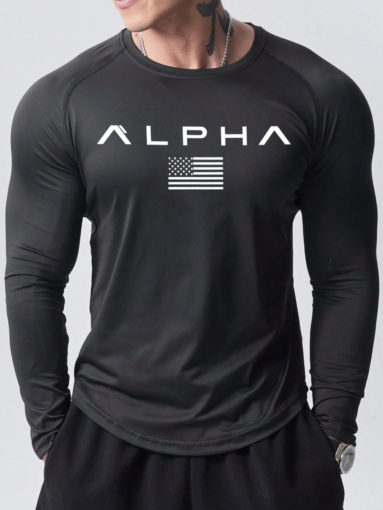 New men's long-sleeved T-shirt - 3D Printing Custom review and price
