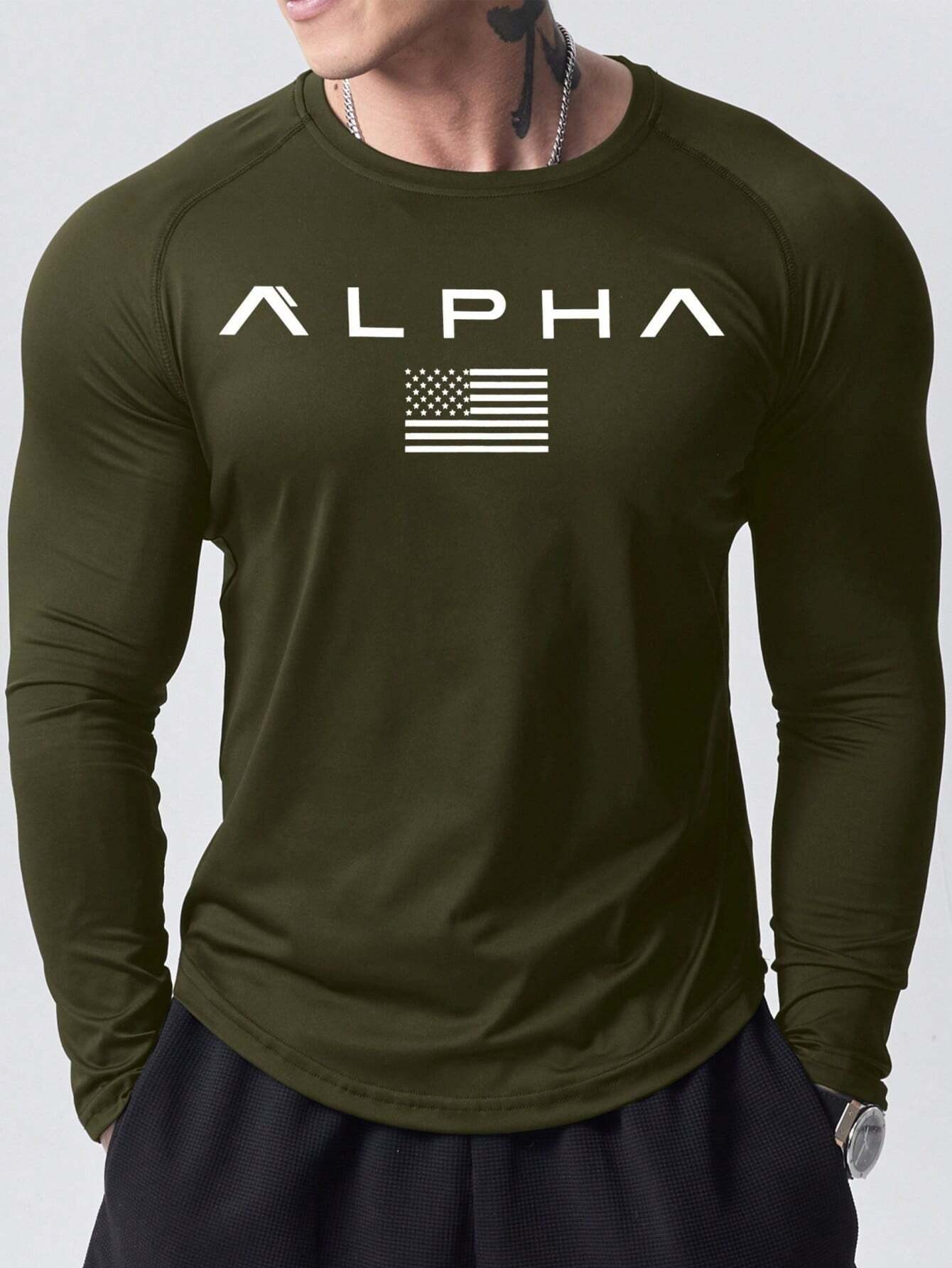 New men's long-sleeved T-shirt - 3D Printing Custom review and price