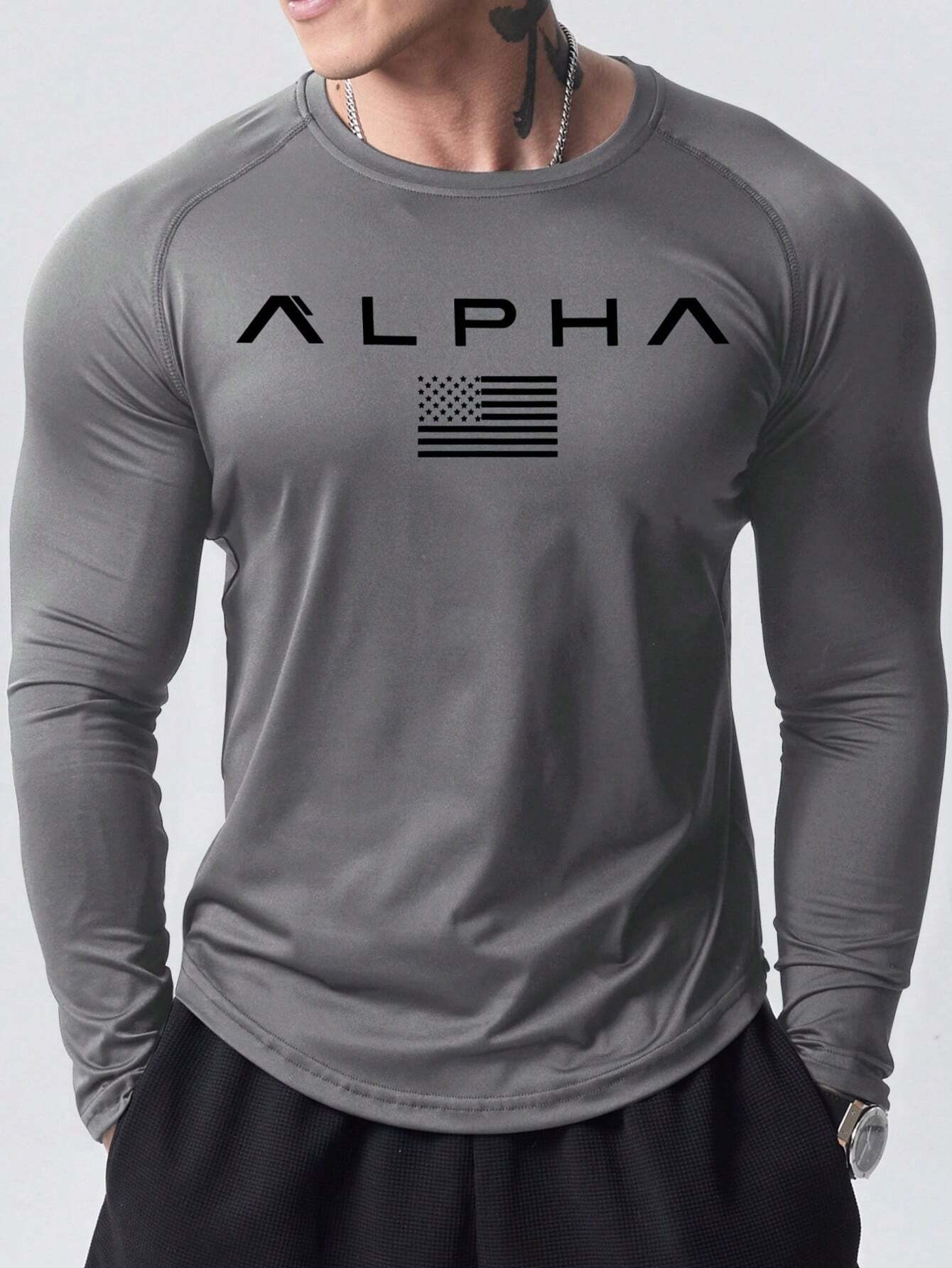 New men's long-sleeved T-shirt - 3D Printing Custom review and price