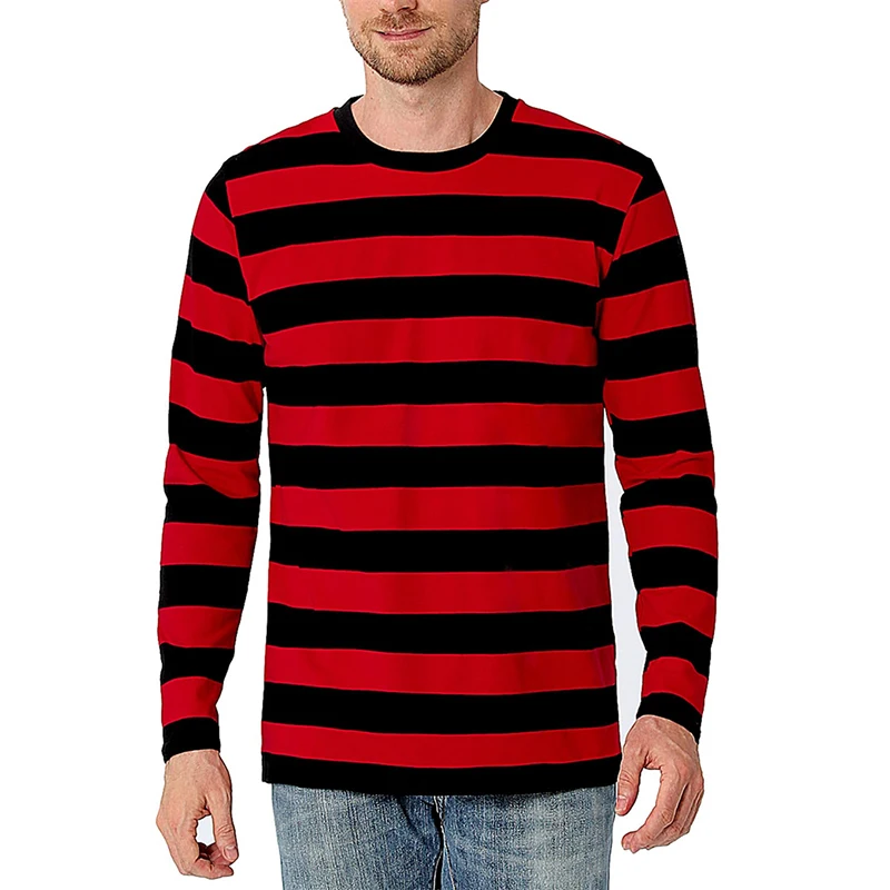 Contrast Stripe 3D Print Men L - 3D Printing Custom review and price