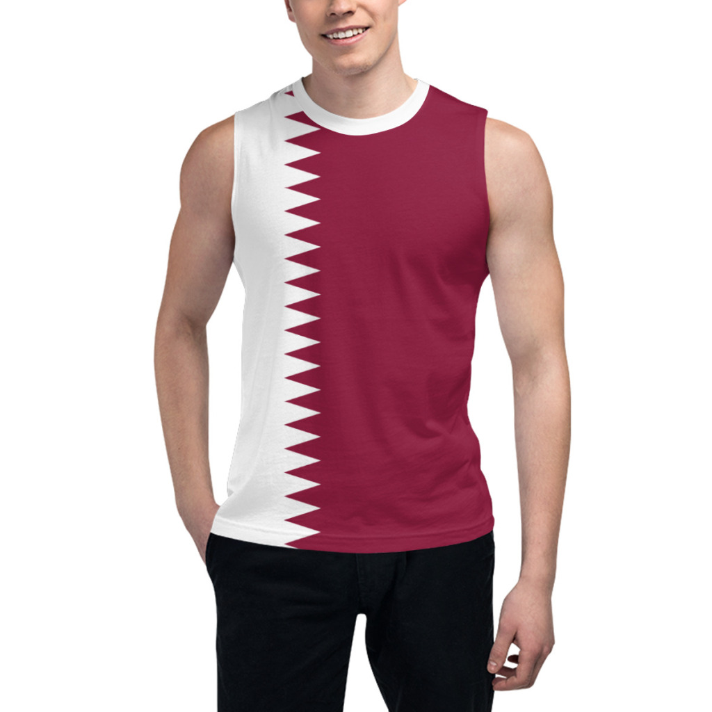 Sleeveless T-shirt Qatar Flag  - 3D Printing Qatar review and price
