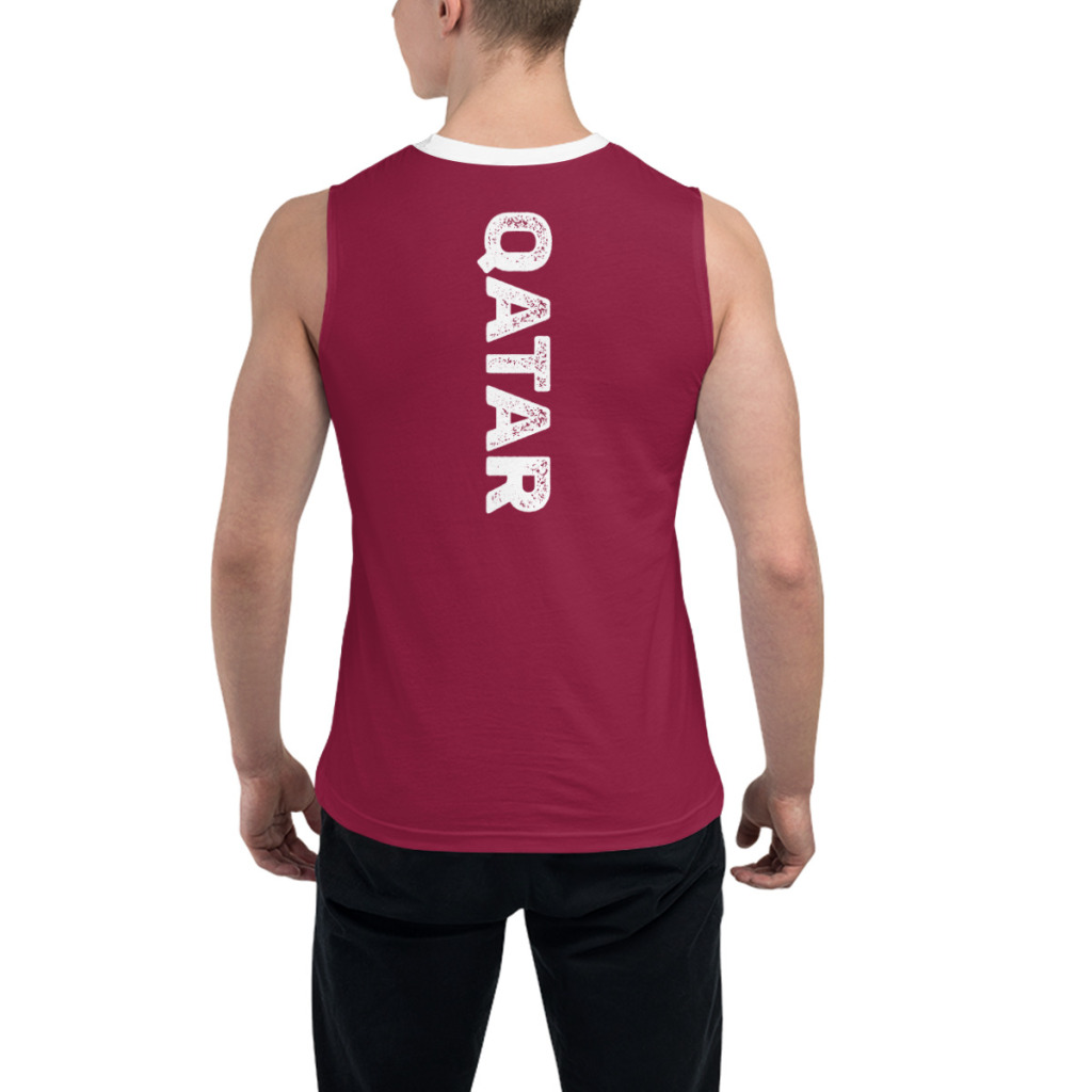 Sleeveless T-shirt Qatar Flag  - 3D Printing Qatar review and price