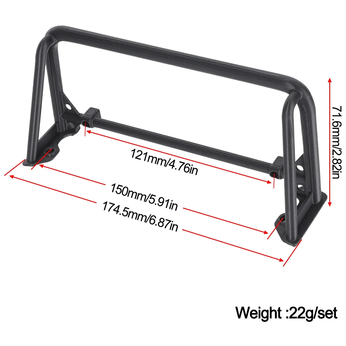 Nylon Roll Cage for Vanquish V - 3D Printing Nylon review and price
