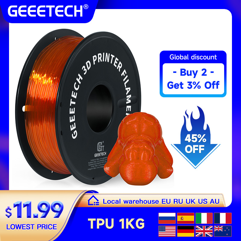 GEEETECH TPU 3D Printer Flexib - 3D Printing Nylon review and price