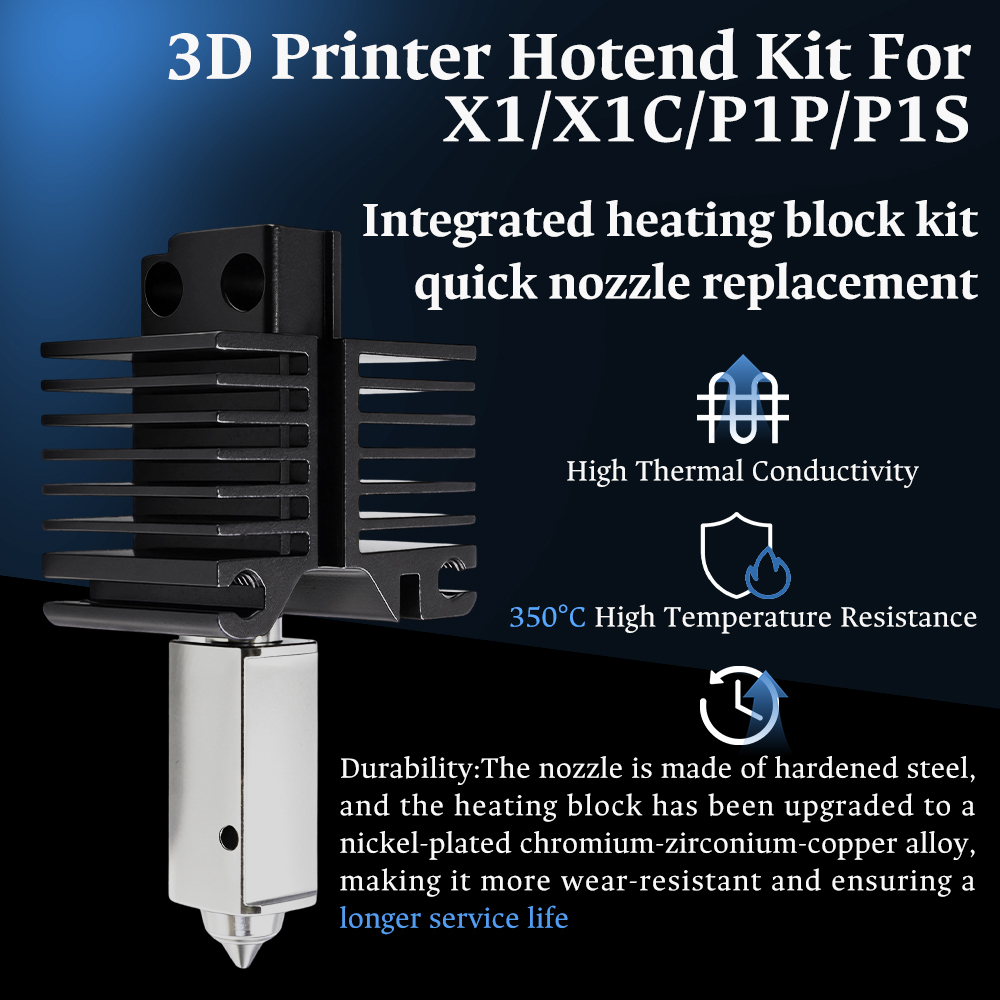 Hotend For Bambu Lab P1P X1C P - 3D Printing Bambu Lab review and price