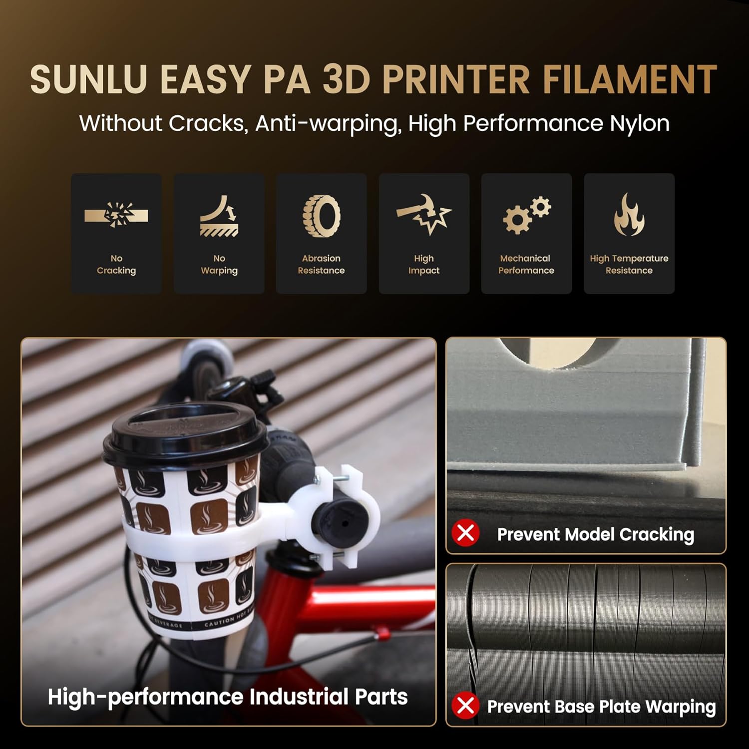SUNLU 1KG Easy-to-Print Nylon  - 3D Printing Nylon review and price