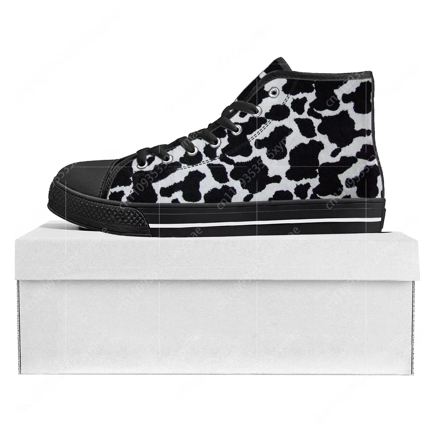 Cow Print 3D Pattern High Top  - 3D Printing Custom review and price