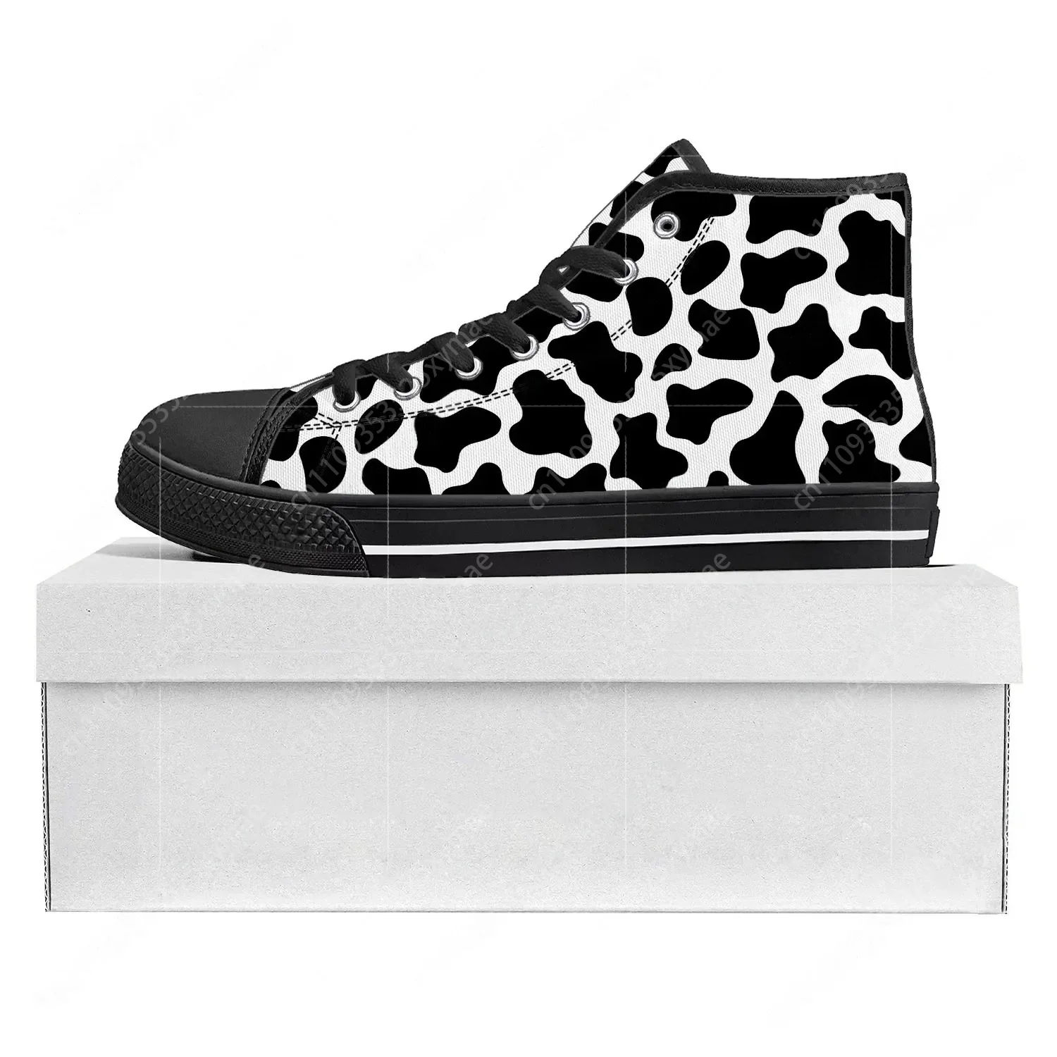 Cow Print 3D Pattern High Top  - 3D Printing Custom review and price